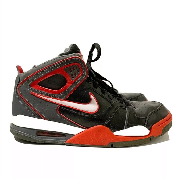 nike flights red and black